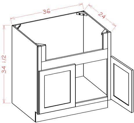 Haven Ember RTA 36" Farm Sink Base Cabinet