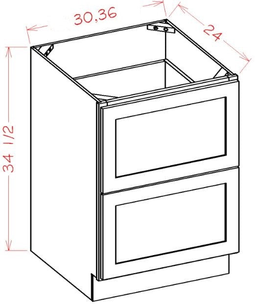 Yarmouth RTA 30" Drawer Base Cabinet