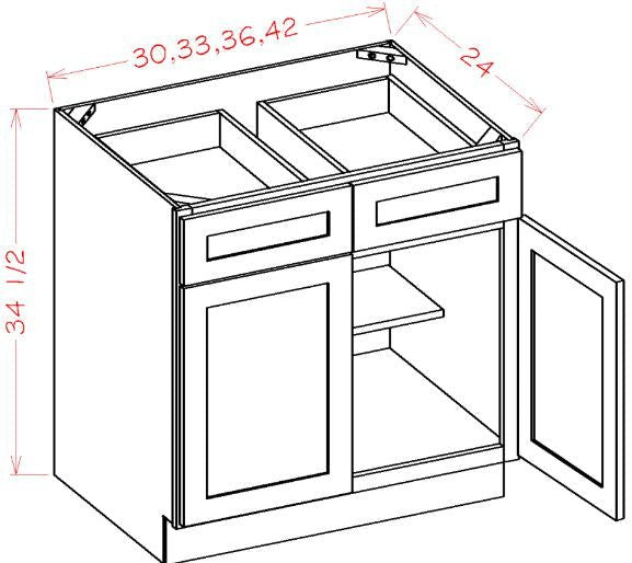 Highland White RTA 33" Base Cabinet