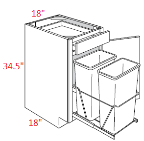 Yarmouth RTA 18" Trash Base Cabinet