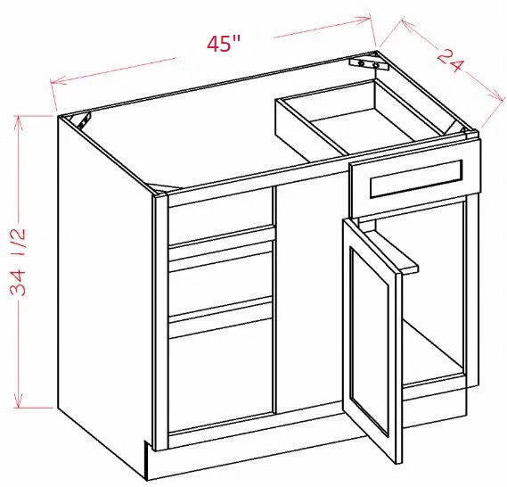 Highland Navy RTA Corner Base Cabinet