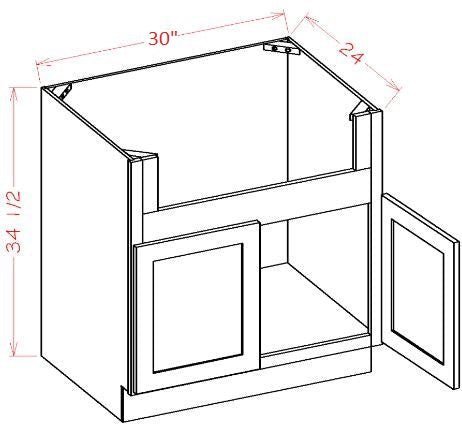 Highland Navy RTA 30" Farm Sink Base Cabinet