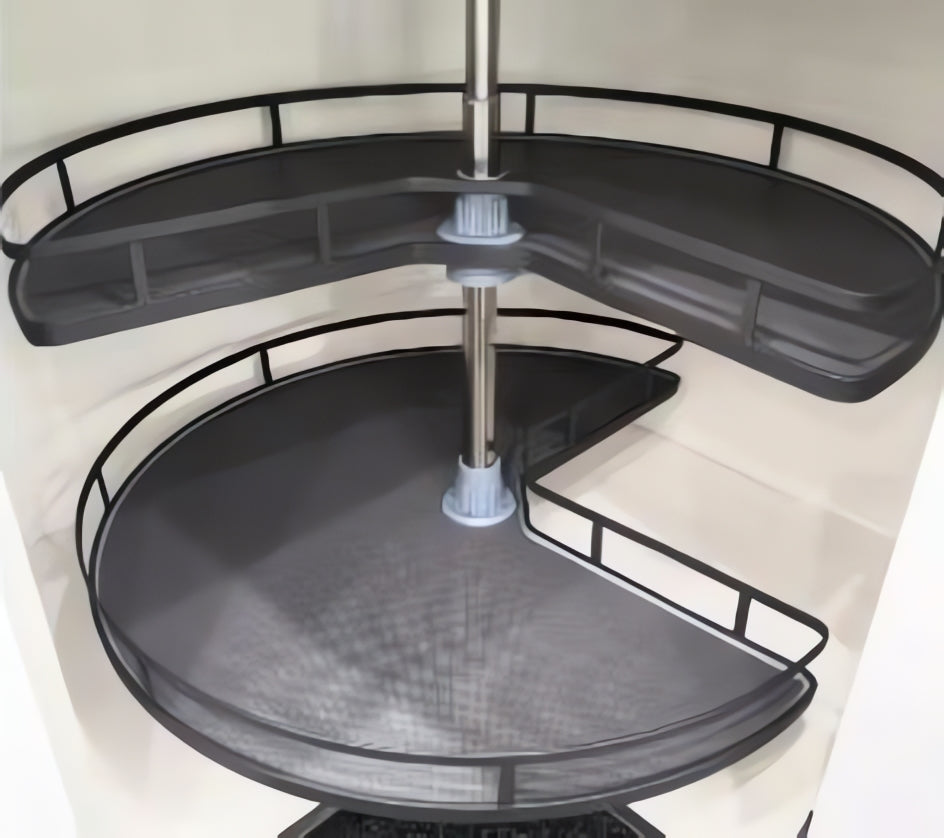 Euro M Black RTA Lazy Susan Tray